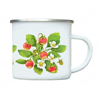 Mug of wild strawberries