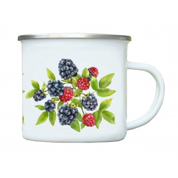 Mug of blackberries