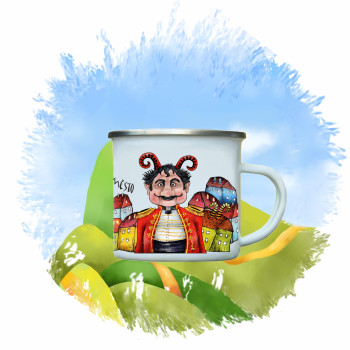 Tin mug - characters