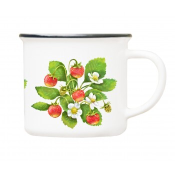 Mug of wild strawberries