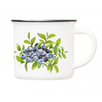 Mug of blueberries