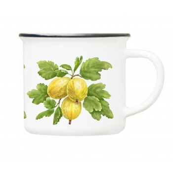 Mug of gooseberries