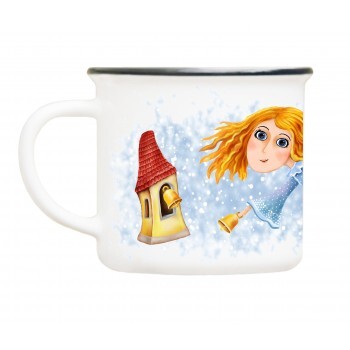 Mug angel with bell tower