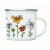 Becher mit bunten Blumen