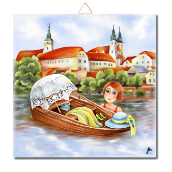 Telč zámek - TV 6 15 x 15 cm