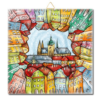 Praha léto - PV 10 15 x 15 cm