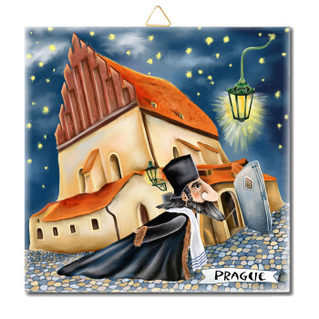 Prager Synagoge - Name - PV 12 15 x 15 cm