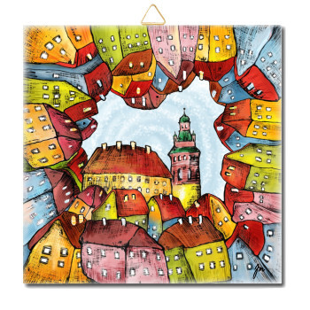 Sommer in Český Krumlov - CV 13 15 x 15 cm