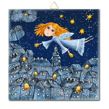 Anděl zima - CV 28 15 x 15 cm