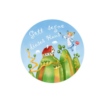 Gott segne dieses Haus. - Magnet 56 mm
