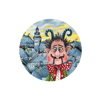 Das Fladenbrot des Curly Devil - Magnet 56 mm