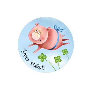 Piggy for happiness II - magnet 56 mm