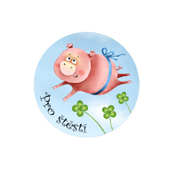 Piggy for happiness II - magnet 56 mm