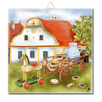 Holašovice-Pferd