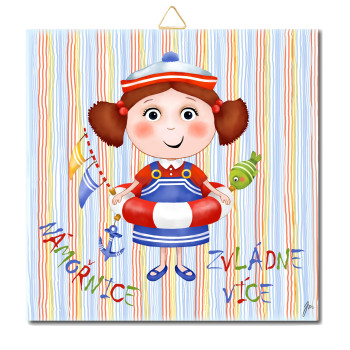 Námořnice - nápis - DV 21 15 x 15 cm