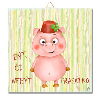 Sparschwein - Inschrift - DV 31 15 x 15 cm
